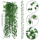 EverLeaf Artificial Ivy Garland Greenery Vine Decor