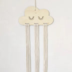Jewelry Hairpin Bow Storage Tool, EW Solid Wood Clouds Model, Stylish Display Rack