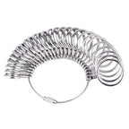 Metal Ring Sizer Measuring Tool Set, Gauge Mandrel Stick Finger Tool, Jewellery Making Equipment Accessories