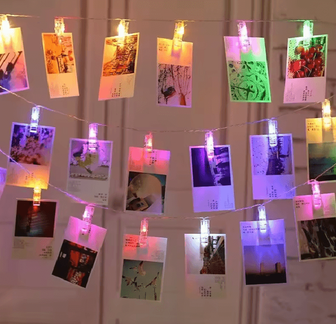 Photo Clip LED Fairy String Lights Display Garland