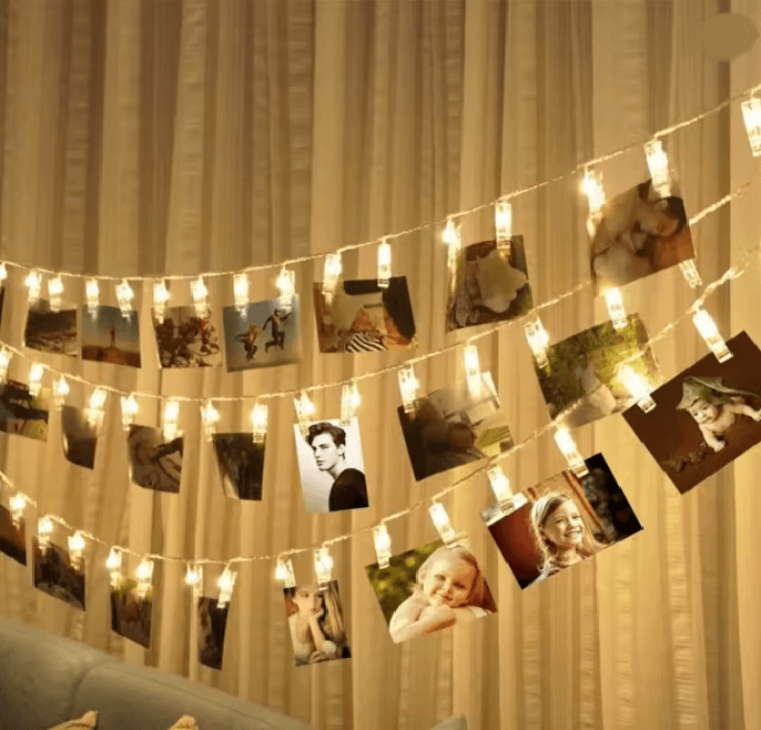 Photo Clip LED Fairy String Lights Display Garland