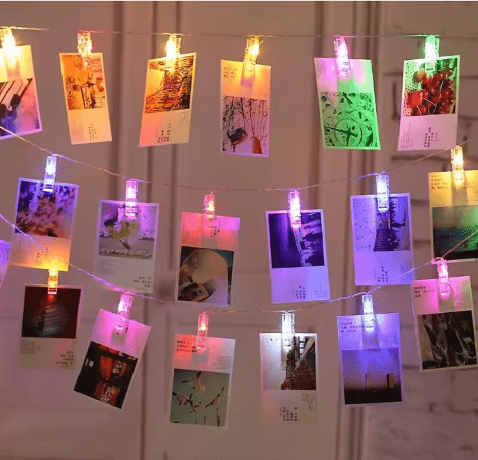 Photo Clip LED Fairy String Lights Display Garland