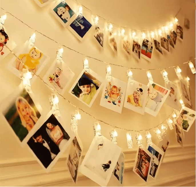 Photo Clip LED Fairy String Lights Display Garland