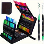 Watercolor Markers Set artVibrant Double-Ended Markers for Drawing, Durable Plastic Bodies, Ideal Christmas Gift