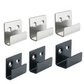 4-Piece Stainless Steel Tile Display Holder Set – Heavy-Duty Wall Mount Brackets