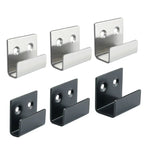 4-Piece Stainless Steel Tile Display Holder Set – Heavy-Duty Wall Mount Brackets