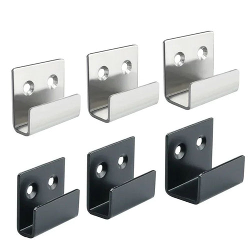 4-Piece Stainless Steel Tile Display Holder Set – Heavy-Duty Wall Mount Brackets