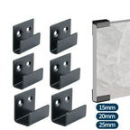 4-Piece Stainless Steel Tile Display Holder Set – Heavy-Duty Wall Mount Brackets