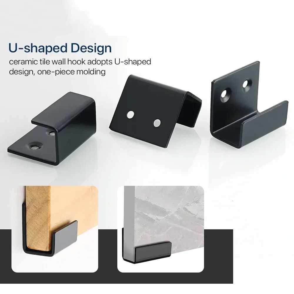 4-Piece Stainless Steel Tile Display Holder Set – Heavy-Duty Wall Mount Brackets