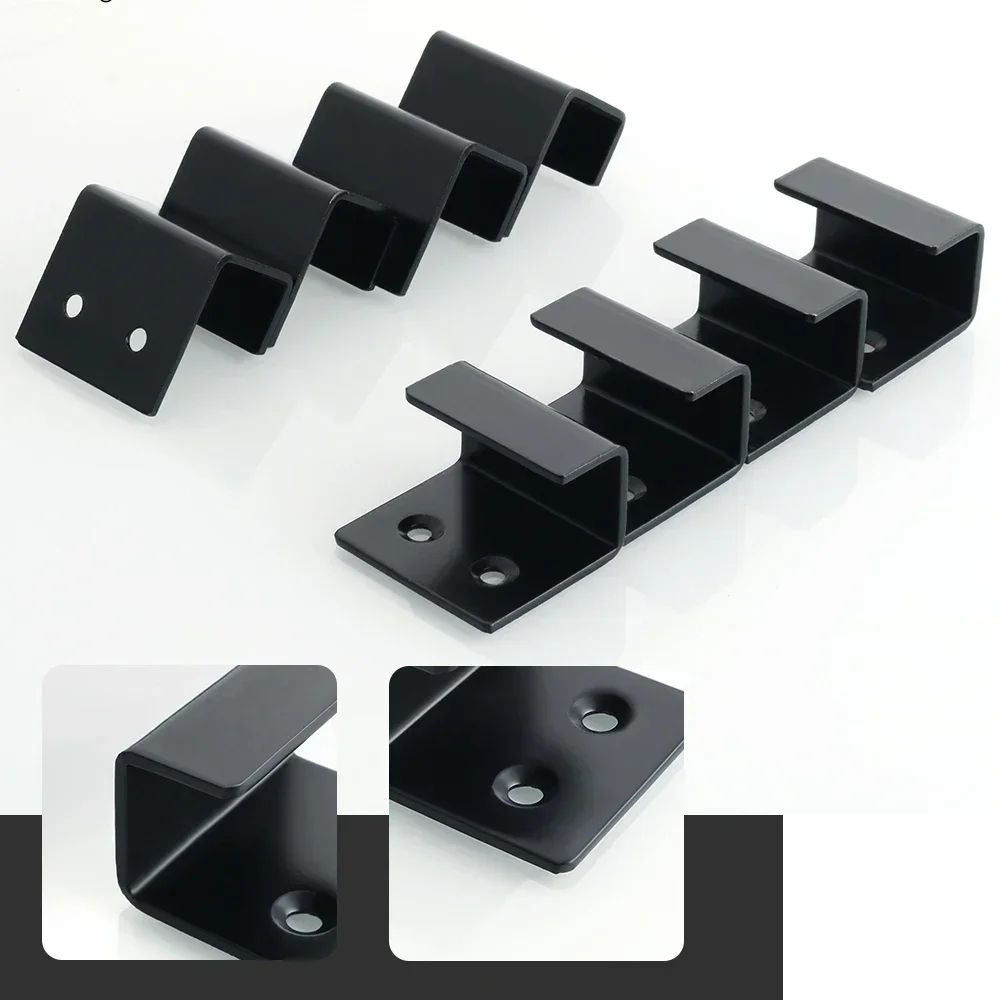 4-Piece Stainless Steel Tile Display Holder Set – Heavy-Duty Wall Mount Brackets