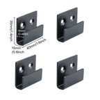 4-Piece Stainless Steel Tile Display Holder Set – Heavy-Duty Wall Mount Brackets