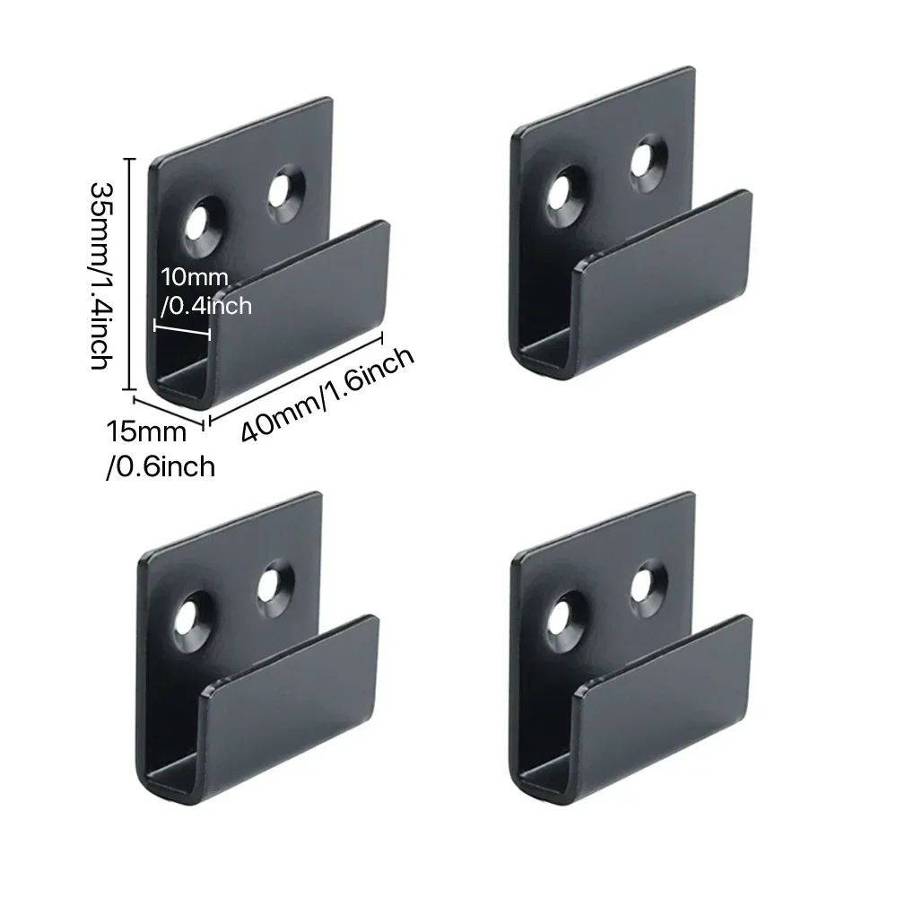 4-Piece Stainless Steel Tile Display Holder Set – Heavy-Duty Wall Mount Brackets