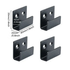 4-Piece Stainless Steel Tile Display Holder Set – Heavy-Duty Wall Mount Brackets