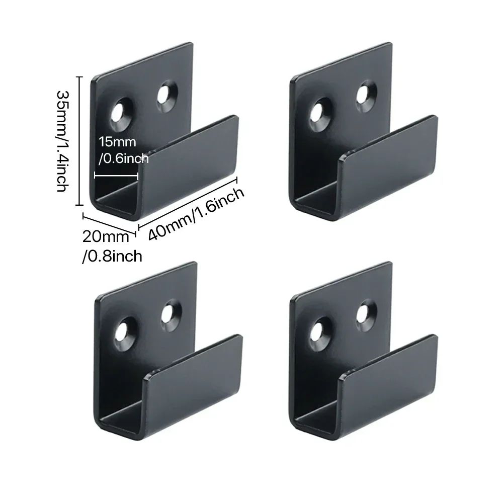 4-Piece Stainless Steel Tile Display Holder Set – Heavy-Duty Wall Mount Brackets