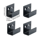 4-Piece Stainless Steel Tile Display Holder Set – Heavy-Duty Wall Mount Brackets