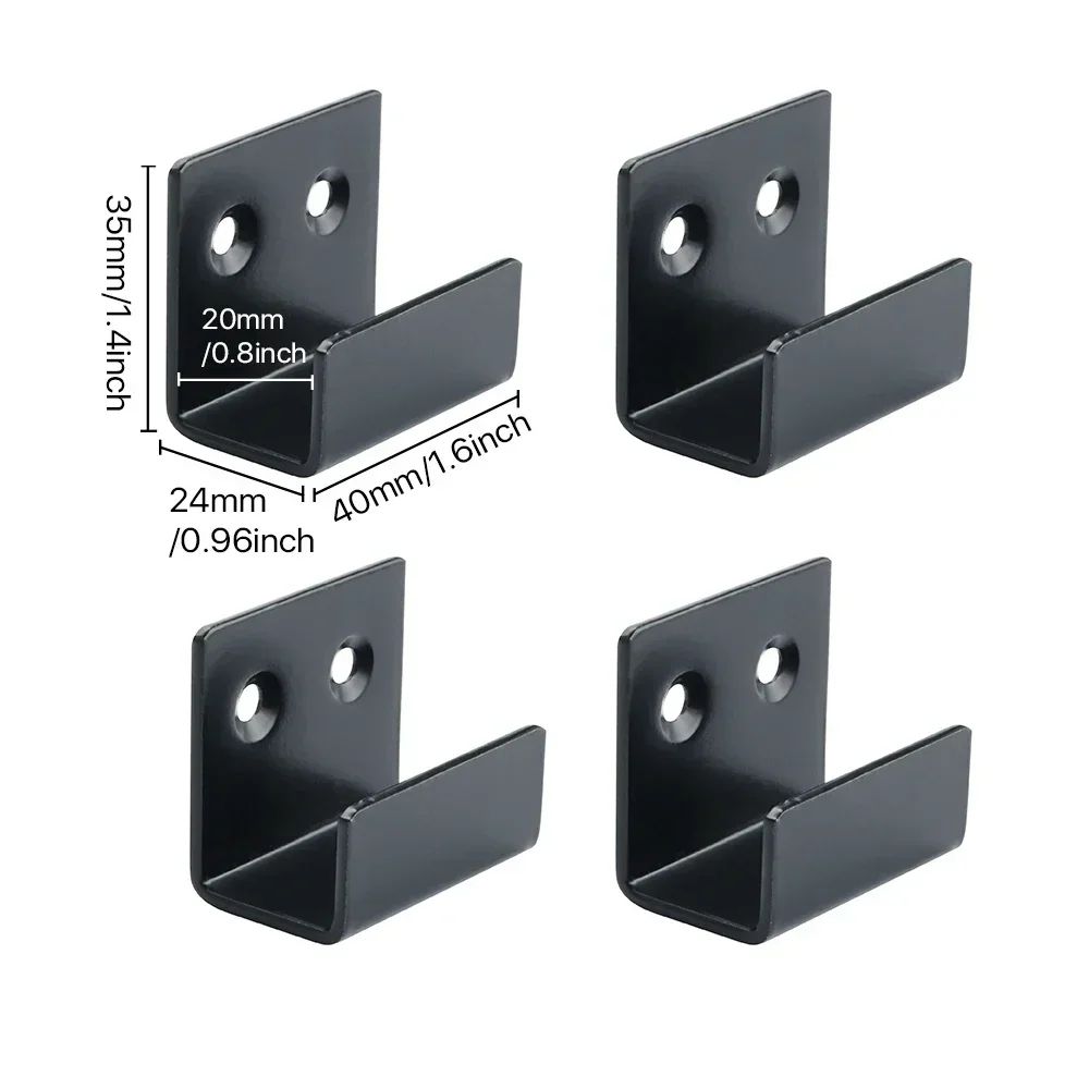 4-Piece Stainless Steel Tile Display Holder Set – Heavy-Duty Wall Mount Brackets