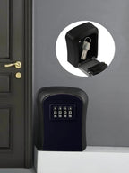 Smart Wall-Mounted Code Key Safe - Outdoor Resettable Password Lock Box for Spare Keys