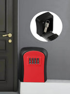 Smart Wall-Mounted Code Key Safe - Outdoor Resettable Password Lock Box for Spare Keys