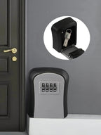 Smart Wall-Mounted Code Key Safe - Outdoor Resettable Password Lock Box for Spare Keys