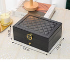 Large Capacity Multi-Layer Jewelry Storage Box, High-End Exquisite Necklace Earrings, Gold Jewelry Box