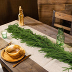 Premium Faux Cedar Christmas Garland for Mantels, Staircases & Holiday Displays