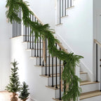 Premium Faux Cedar Christmas Garland for Mantels, Staircases & Holiday Displays