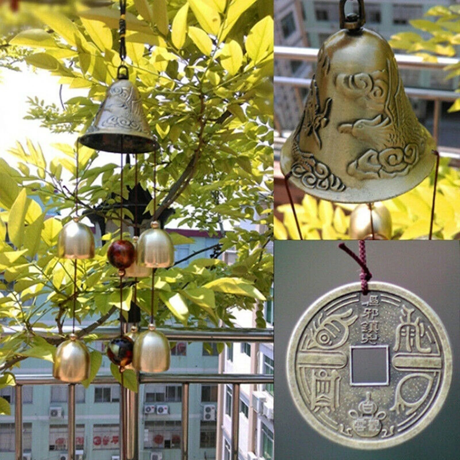 Copper Bell Outdoor Wind Chimes