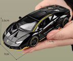 1:32 Lamborghini LP770 Diecast Pull Back Toy Car With Lights and Music