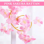 Artificial Pink Sakura Flower Garland Cherry Blossom Vine for Wedding Home Decor