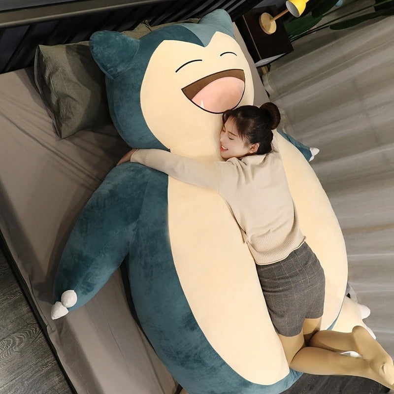 Giant Snorlax Plush Pillow for Cozy Cuddles, Naps, and Room Comfort Everyday