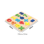 Montessori Wooden Alphabet & Numbers Puzzle Board for Toddlers