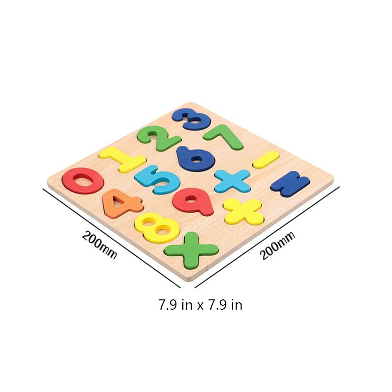 Montessori Wooden Alphabet & Numbers Puzzle Board for Toddlers