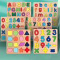 Montessori Wooden Alphabet & Numbers Puzzle Board for Toddlers