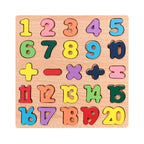 Montessori Wooden Alphabet & Numbers Puzzle Board for Toddlers