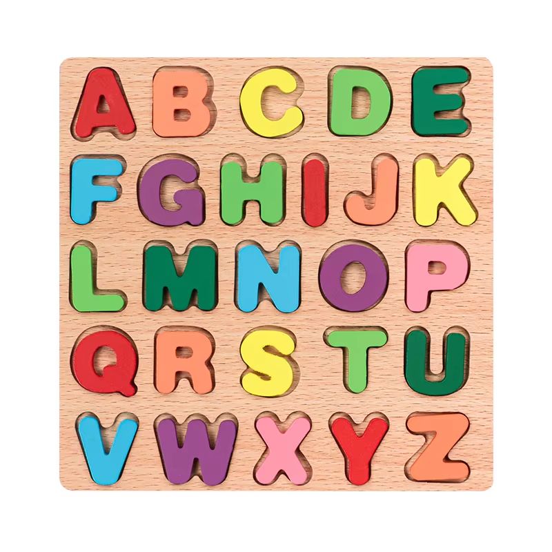 Montessori Wooden Alphabet & Numbers Puzzle Board for Toddlers
