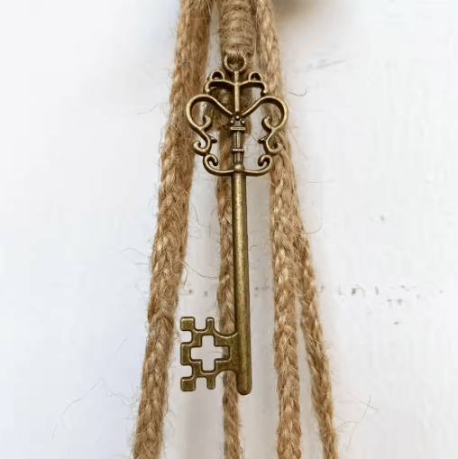 6 Bells Witch Wind Chimes Handmade Hanging Witch Bells Door Wreath for Protection and Decor