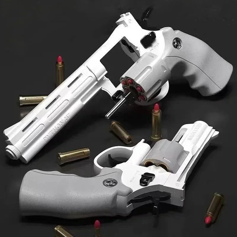 Continuous Fire Soft Dart Revolver Toy Gun for Kids & Adults