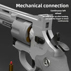 Continuous Fire Soft Dart Revolver Toy Gun for Kids & Adults