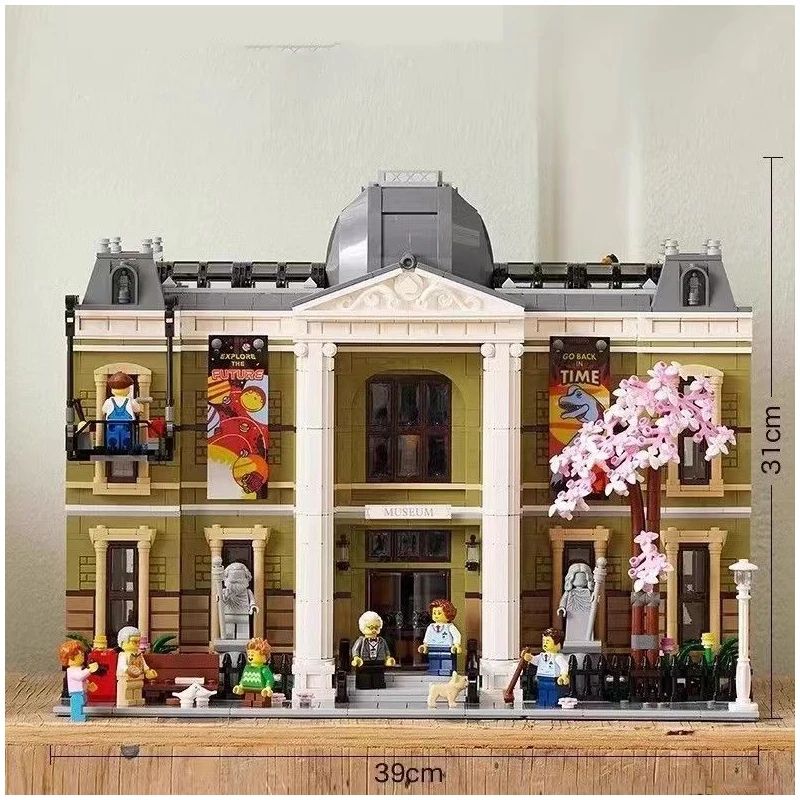 Natural History Museum Building Set Modular Street View Architecture Model for Kids & Adults