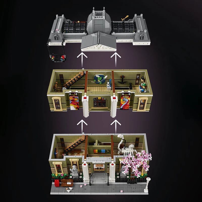 Natural History Museum Building Set Modular Street View Architecture Model for Kids & Adults