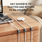 Magnetic Cable Management System, 10-Piece Set for Car, Office & Home