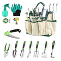 13 Piece Garden Tool Set with Aluminum Hand Tools and Carry Bag