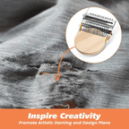 Metal DIY Textile Tools, Small Loom Speedweve Type Weave Tool, Fun Mending Loom for Beautiful Stitching