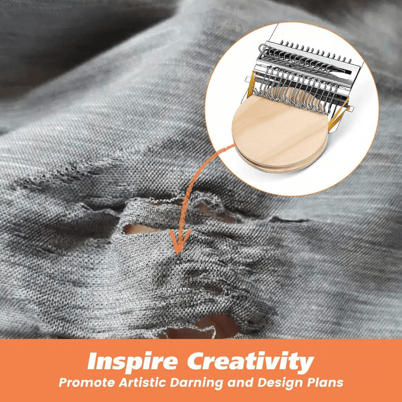 Metal DIY Textile Tools, Small Loom Speedweve Type Weave Tool, Fun Mending Loom for Beautiful Stitching