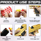 Desert Eagle Shell Ejecting Soft Bullet Toy Gun for Kids Outdoor Target Games