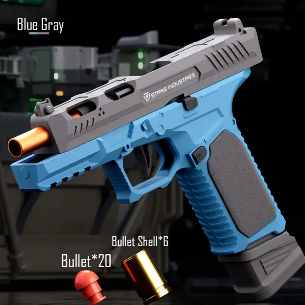 Realistic Shell Ejecting Toy Gun for Kids with Soft Foam Bullets