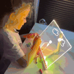 LED Note Board With Night Light, Colorful DIY Acrylic Message Board Childrens Drawing Board, Kids Birthday Gift