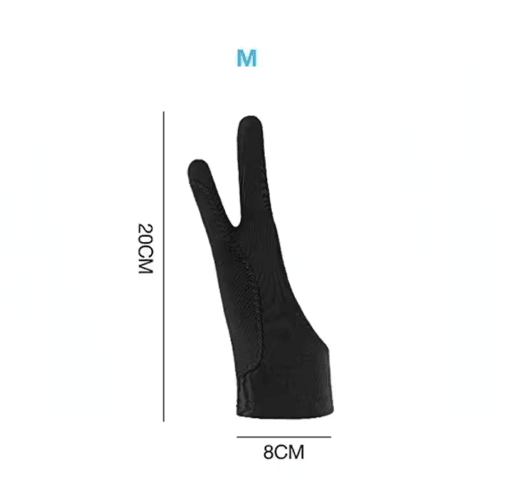 Two-Finger Drawing Glove – Anti-Touch & Anti-Fouling Glove for Tablets
