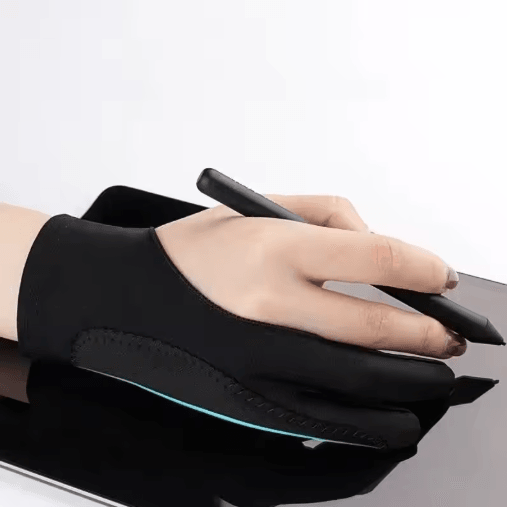 Two-Finger Drawing Glove – Anti-Touch & Anti-Fouling Glove for Tablets