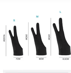 Two-Finger Drawing Glove – Anti-Touch & Anti-Fouling Glove for Tablets